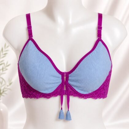 Lightly Padded Lace Racerback Bra for Women