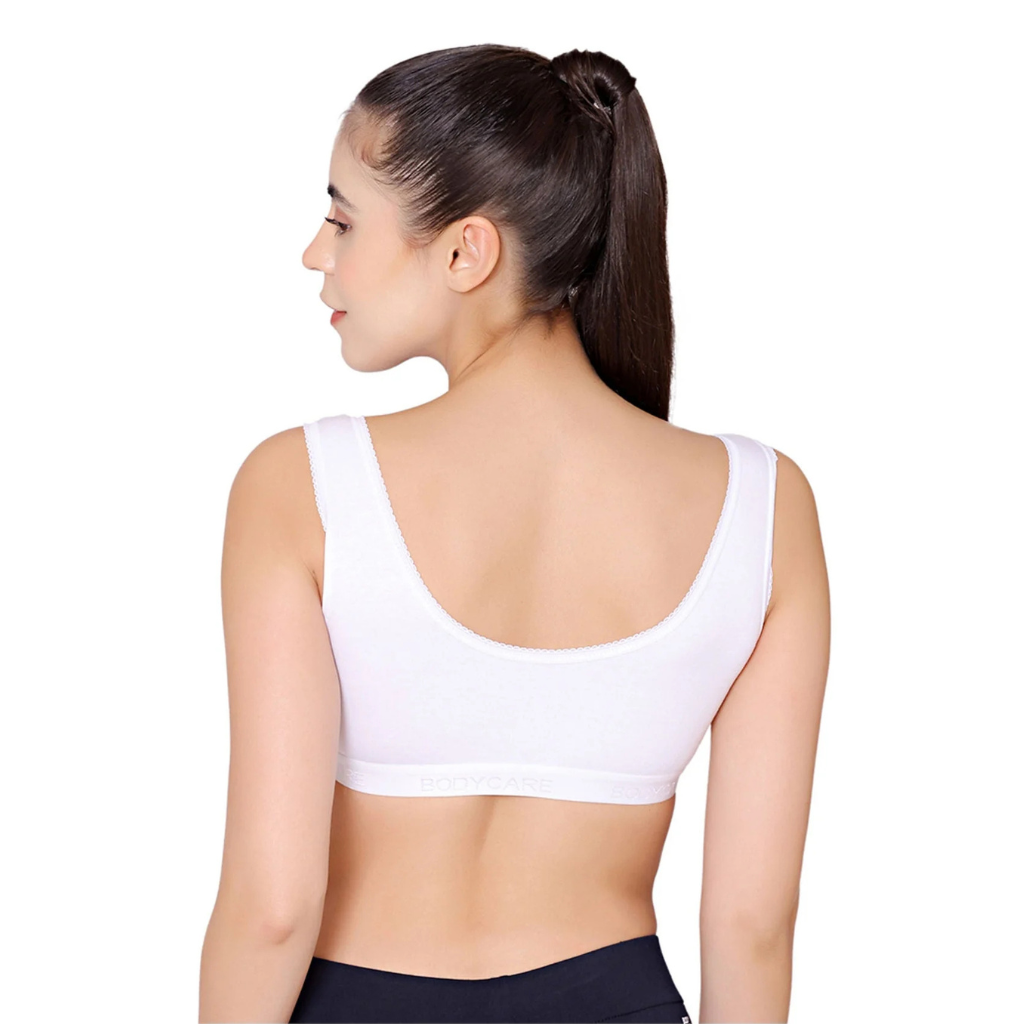 Bodycare Women's Full Coverage Non-Padded Cotton Blend Sports Bra for Everyday Comfort & Light Support - Image 2