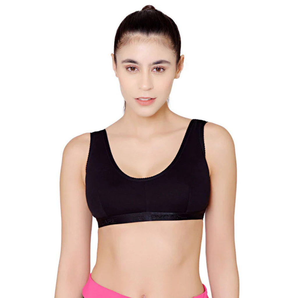 Bodycare Women's Full Coverage Non-Padded Cotton Blend Sports Bra for Everyday Comfort & Light Support - Image 6