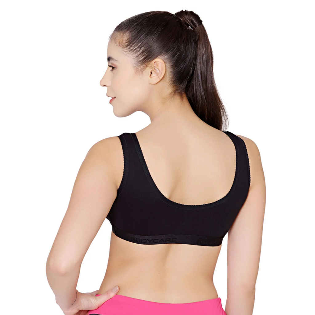 Bodycare Women's Full Coverage Non-Padded Cotton Blend Sports Bra for Everyday Comfort & Light Support - Image 5